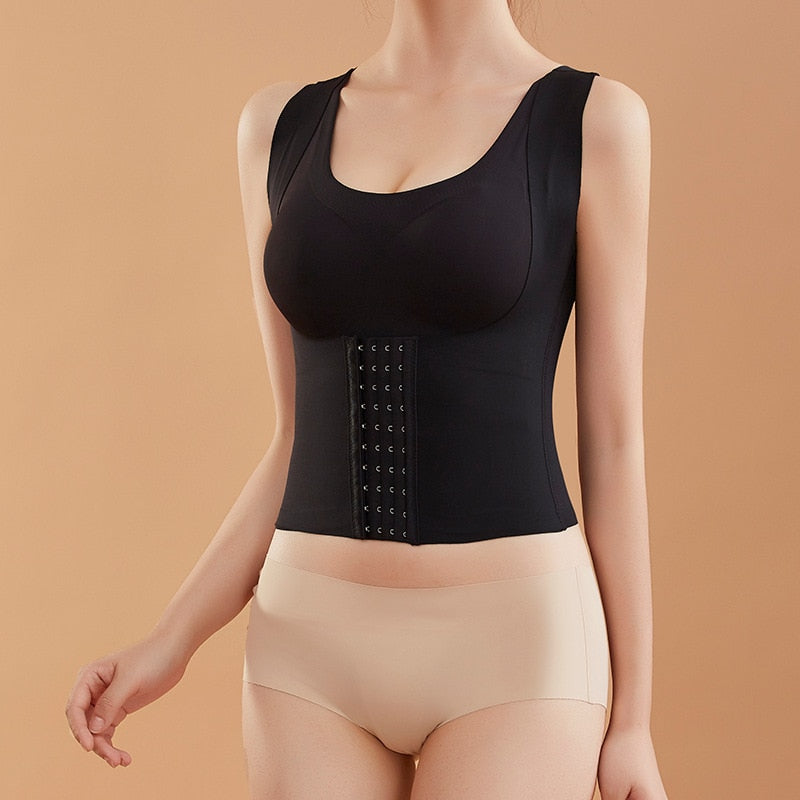 CinchTop - 4-In-1 Waist Buttoned Bra Shapewear